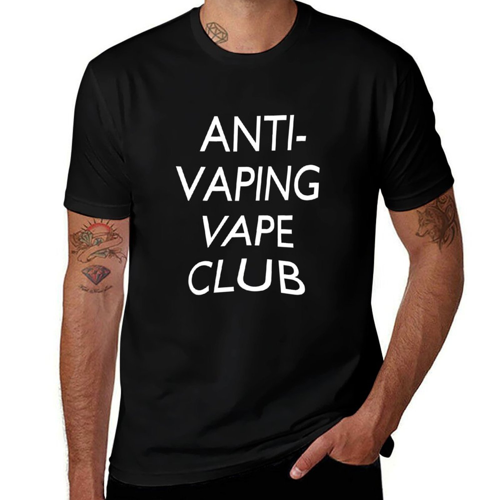 Quick Vape - Camiseta Anti-Vaping Vape Club, camiseta esportiva