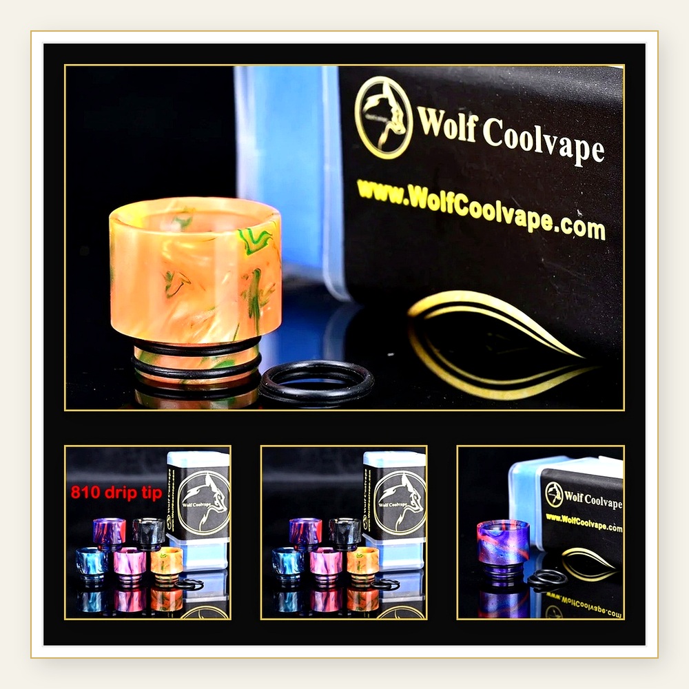 Drip Tip Resin - Wolfcoolvape 810 Drip Tips - Conjunto