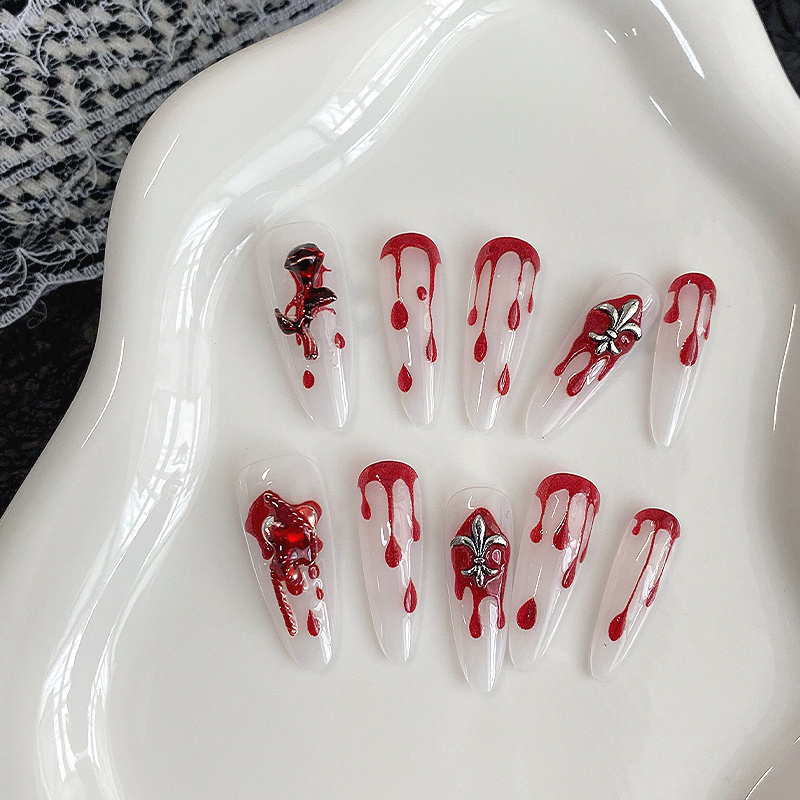 Drip Tip Resin - 10 Unidades de Unhas Postiças Longas