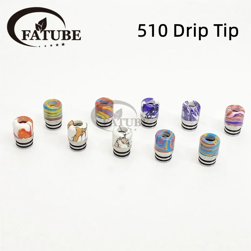 1 unidade/10 peças 510 junta d - Drip Tip Resin avaliação e preço