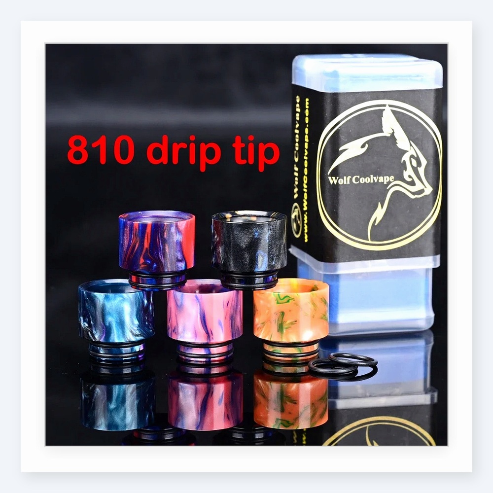 Wolfcoolvape 810 Drip Tips - C - Drip Tip Resin avaliação e preço